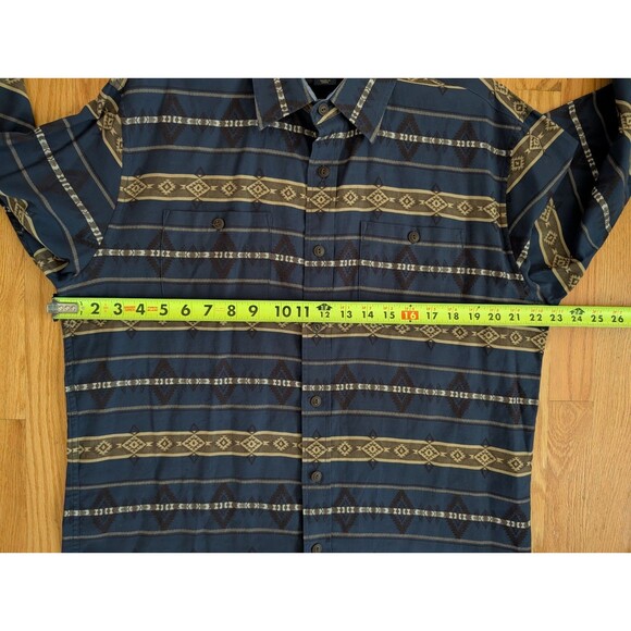 Pendleton Woolen Mills Cotton Long Sleeve Button Down Aztec Print Shirt Men’s M - Picture 8 of 10